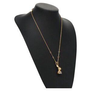 Gold Tone Charm Necklace | Dainty Pendant Chain Minimalist Jewelry Gift